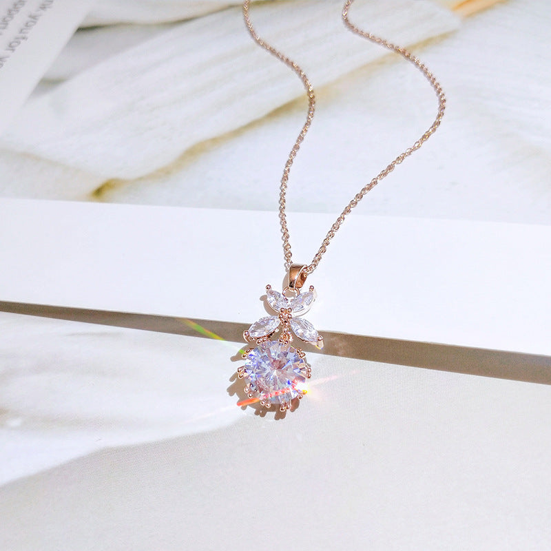 Rose gold necklace