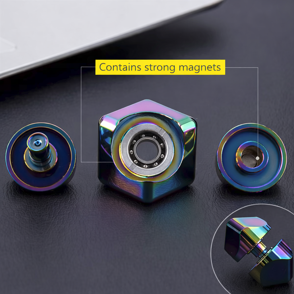 New Gear-Rotating Colorful Zinc Alloy Cube