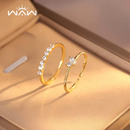 Heart Zircon Open Ring