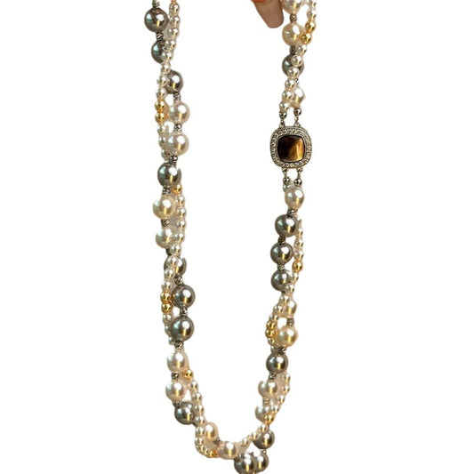Crystal Pearl Necklace