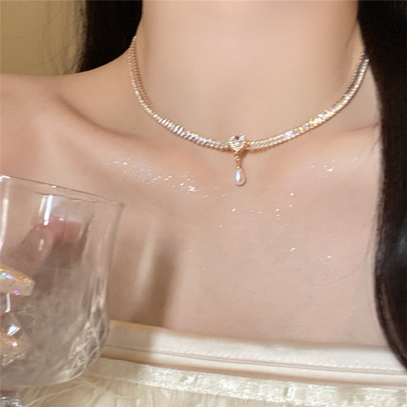 Audrey Hepburn Style Zircon Necklace