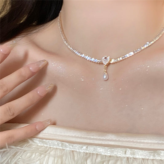 Audrey Hepburn Style Zircon Necklace