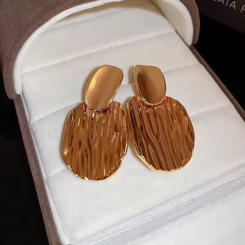 Vintage Metal Stud Earrings
