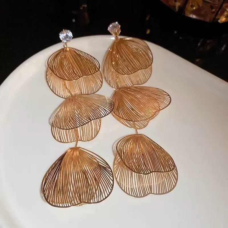 Vintage Metal Stud Earrings