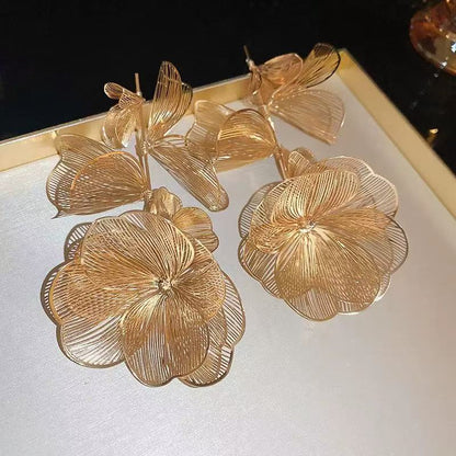 Vintage Metal Stud Earrings