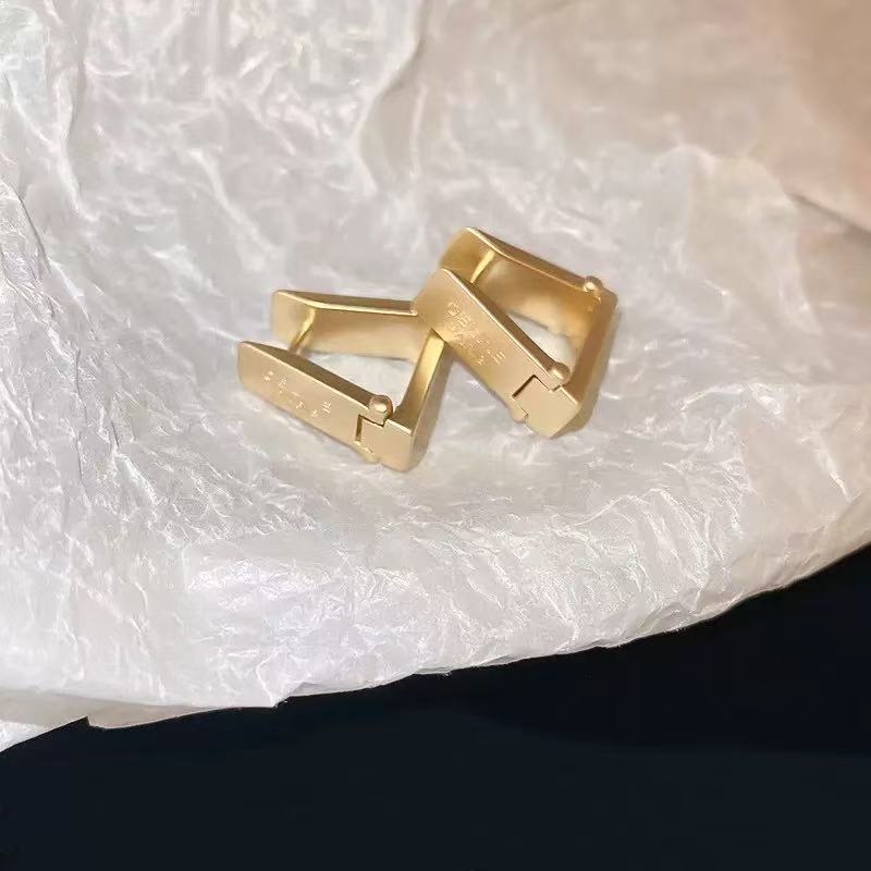 Vintage Metal Stud Earrings