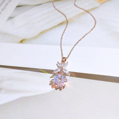 Rose gold necklace