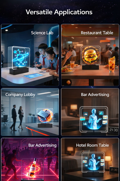 Glasses-free 3D holographic projector