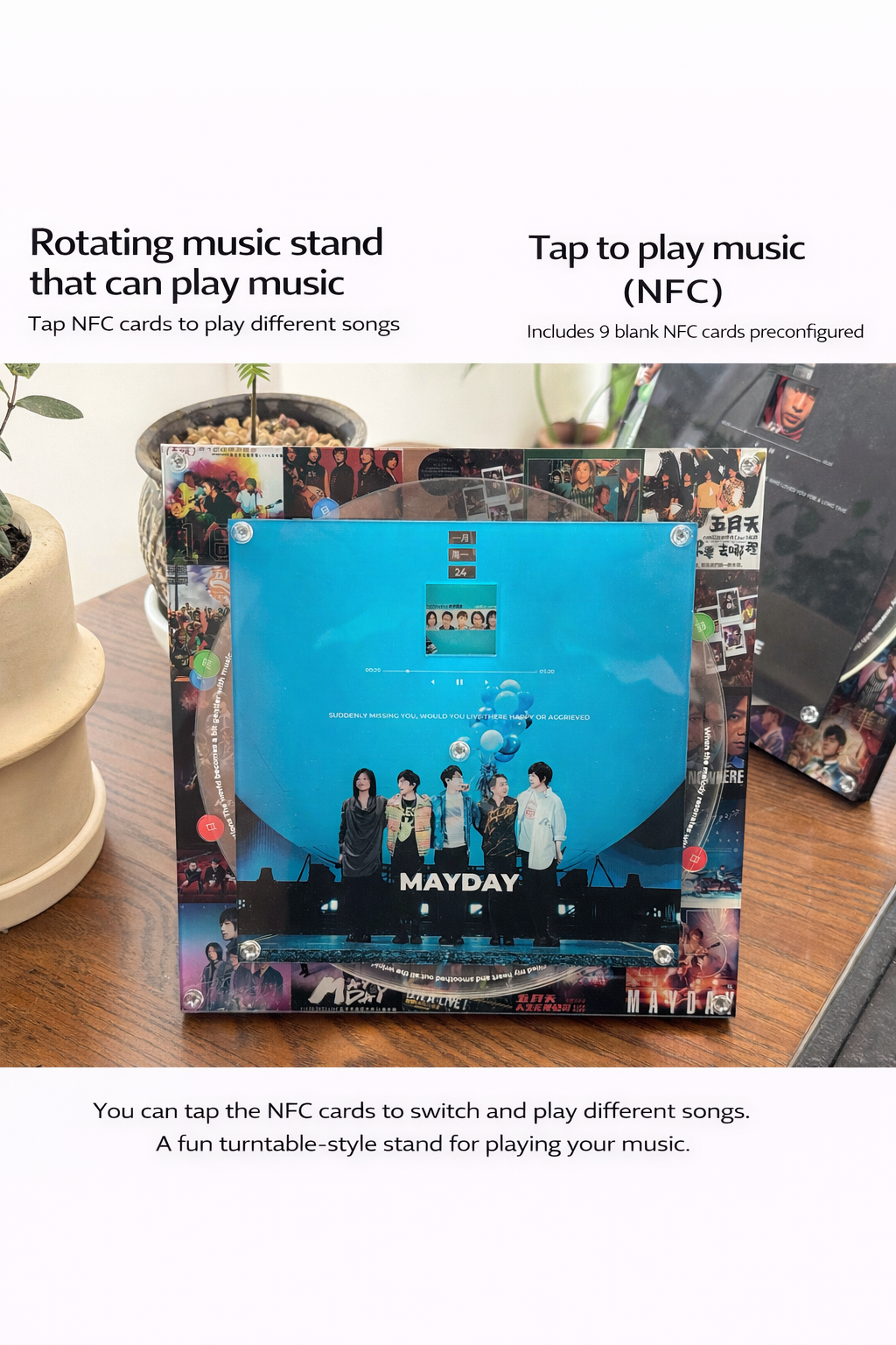 Custom Acrylic Photo Frame NFC Music Player