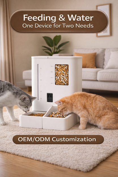 Cat Water and Food Combo Smart Pet Feeder