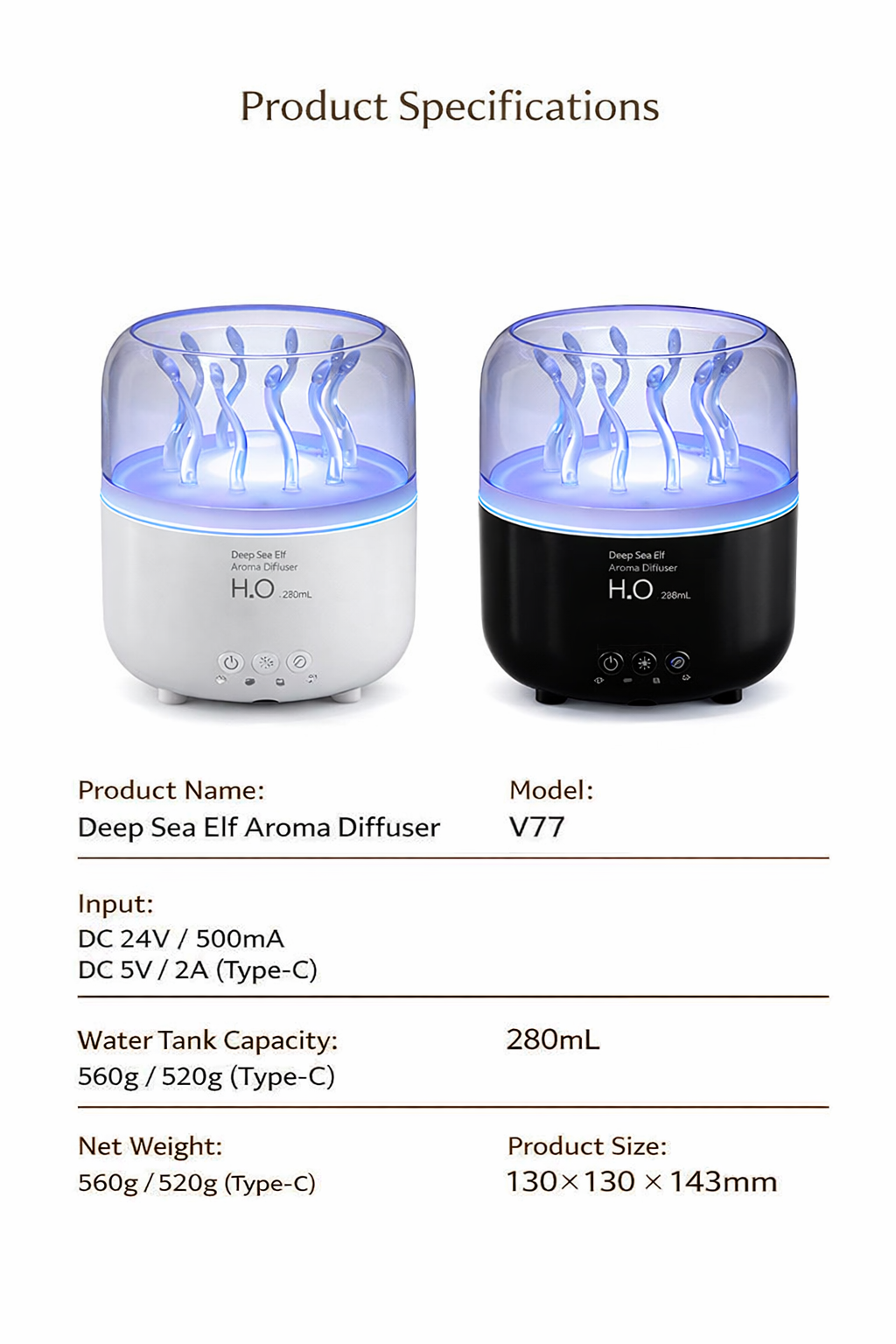 New Jellyfish Humidifier Aroma Diffuser