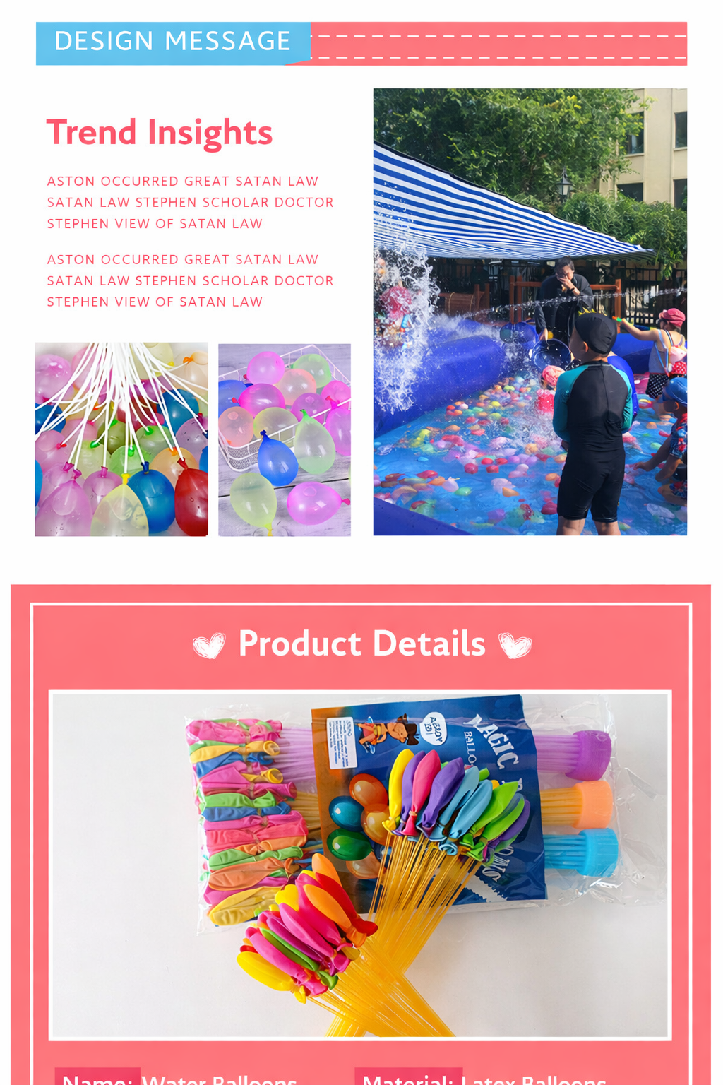 Quick Fill Water Balloons - Small Colored Water Bomb Balloons