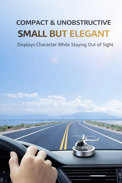 Solar-Powered Airplane Car Air Freshener Ornament