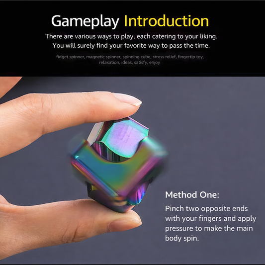New Gear-Rotating Colorful Zinc Alloy Cube