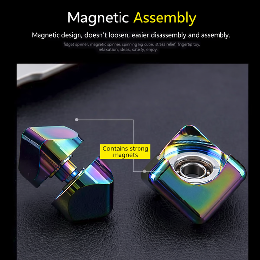 New Gear-Rotating Colorful Zinc Alloy Cube