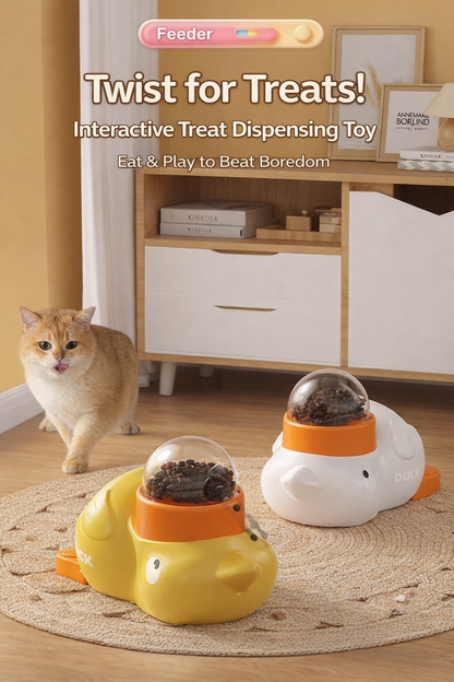 New Yellow Duck Pet Automatic Feeder for Dogs and Cats