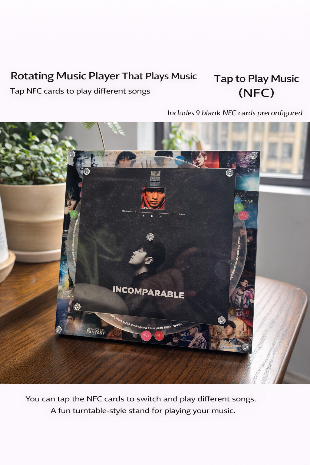 Custom Acrylic Photo Frame NFC Music Player