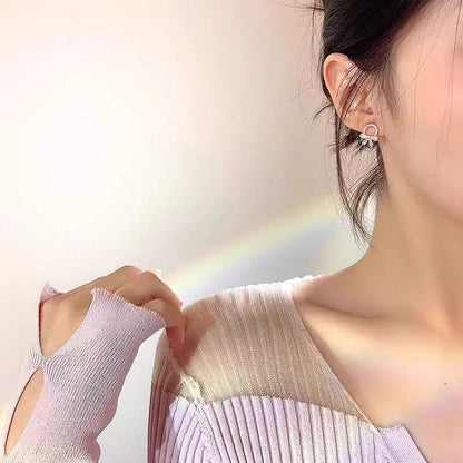 Cat's Eye Bow Earrings