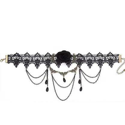 Black lace choker