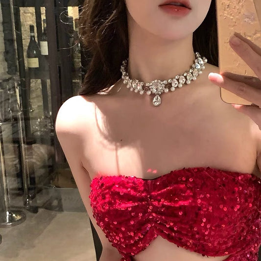 Baroque pearl necklace