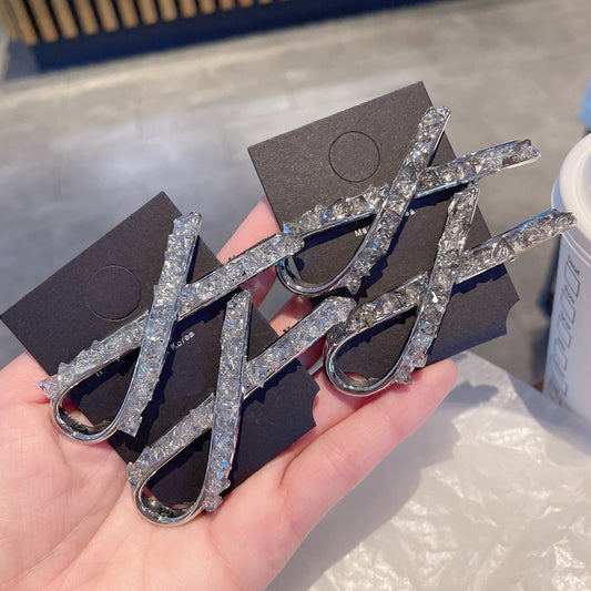 Crystal Criss-Cross Hair Clip