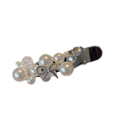 Pearl Rhinestone Hair Clip