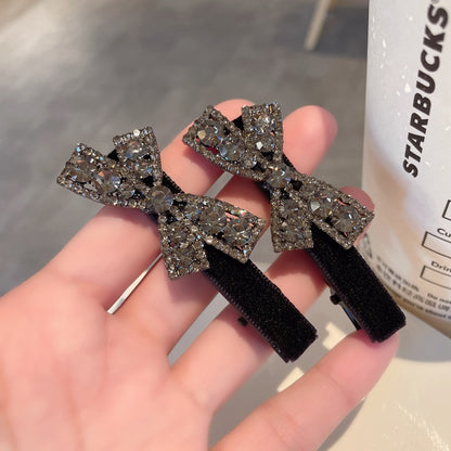 Bow Rhinestone Alligator Hair Clip