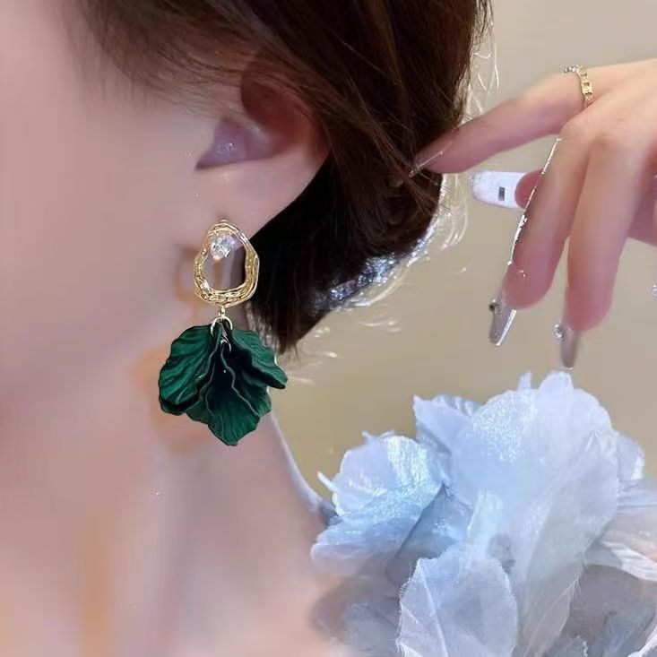 French Retro CD Earrings