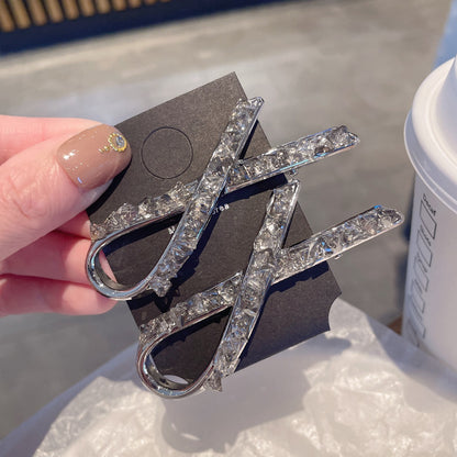 Crystal Criss-Cross Hair Clip