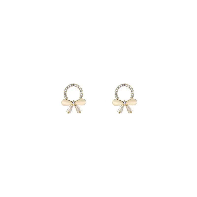 Cat's Eye Bow Earrings