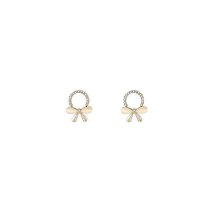 Cat's Eye Bow Earrings