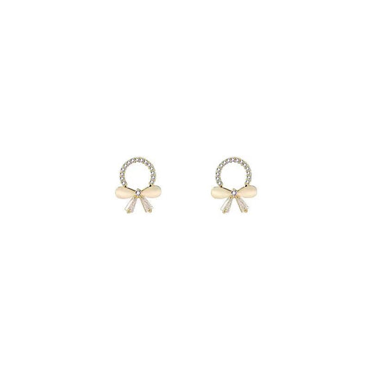 Cat's Eye Bow Earrings
