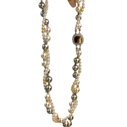 Crystal Pearl Necklace