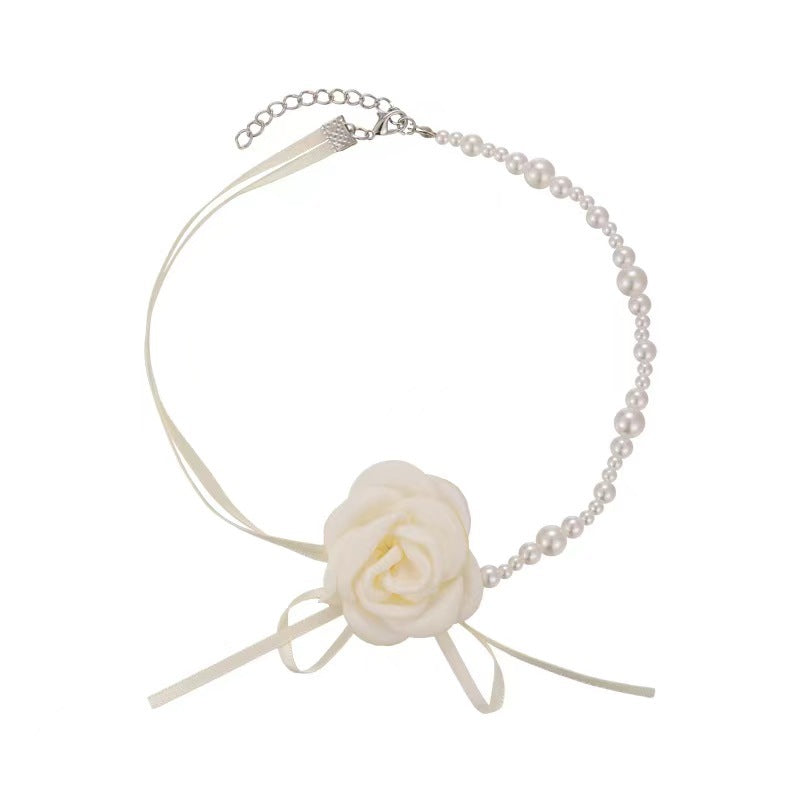 Camellia Pearl Necklace