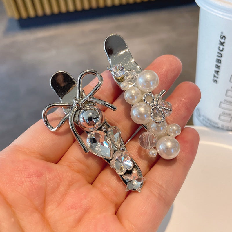 Pearl Rhinestone Hair Clip
