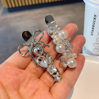 Pearl Rhinestone Hair Clip