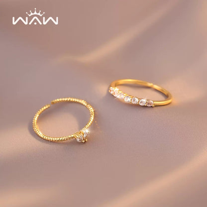 Heart Zircon Open Ring