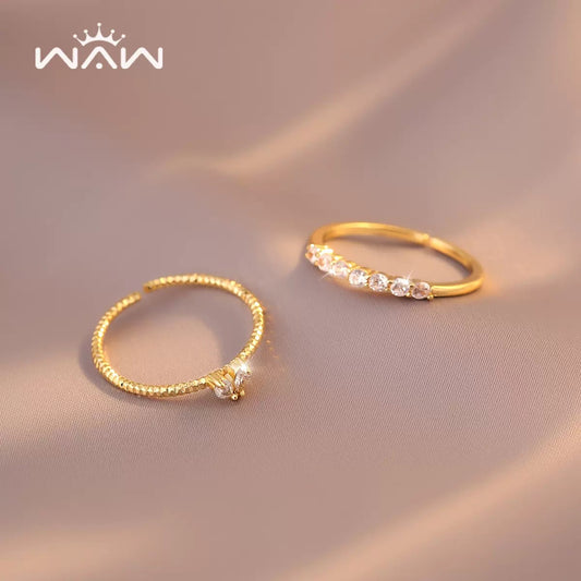 Heart Zircon Open Ring