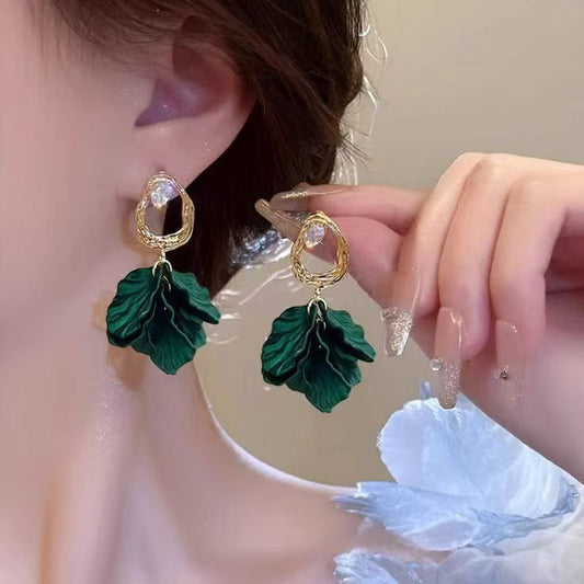 French Retro CD Earrings