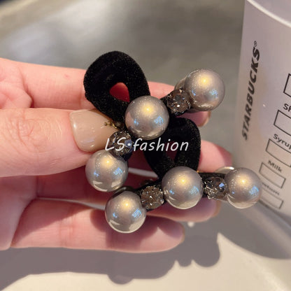 Velvet mini claw clip