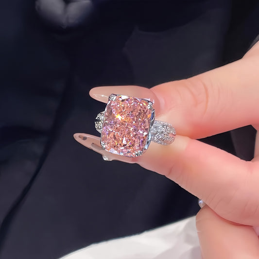 Yellow Diamond Snowflake Cut Ring