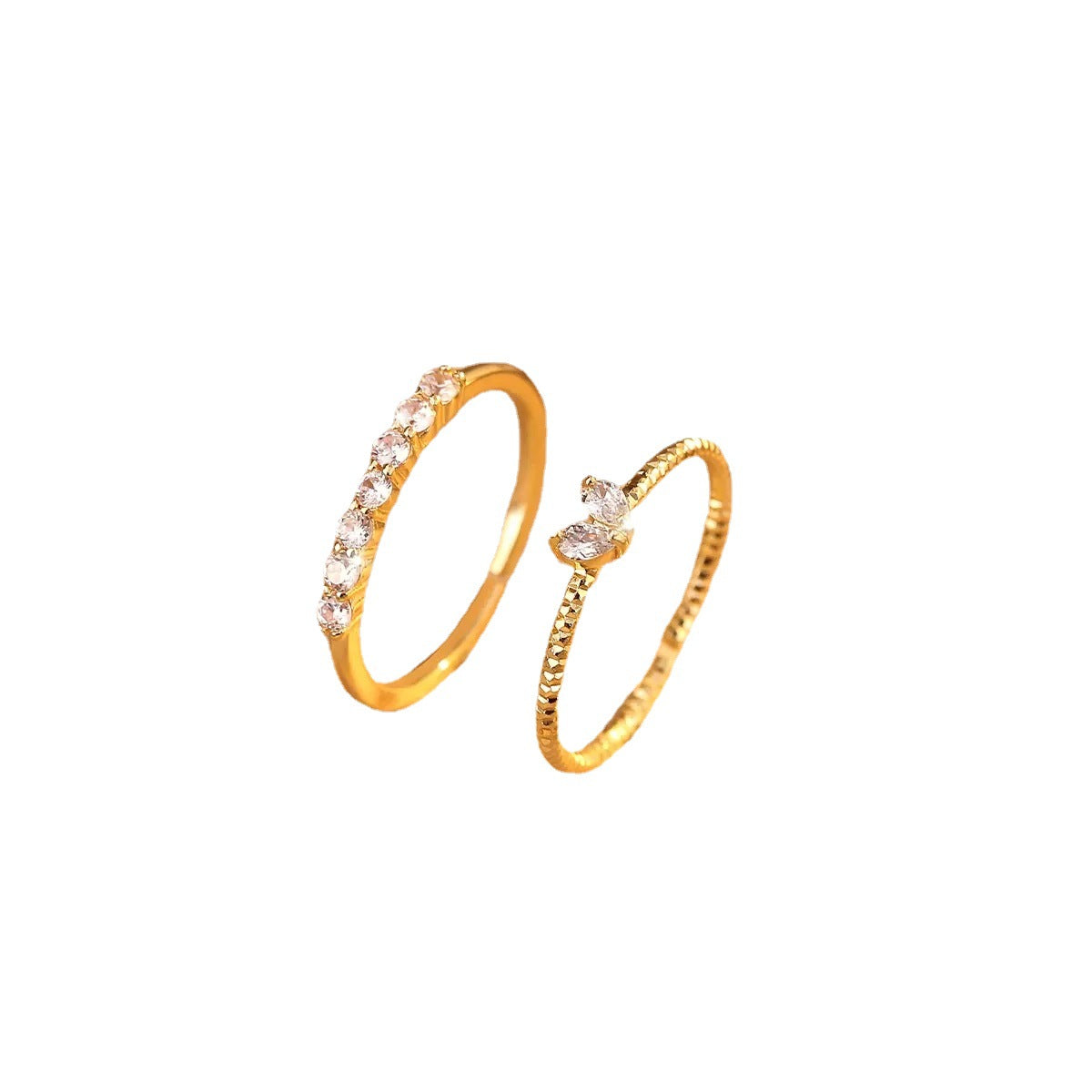 Heart Zircon Open Ring