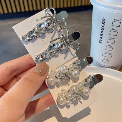 Pearl Rhinestone Hair Clip