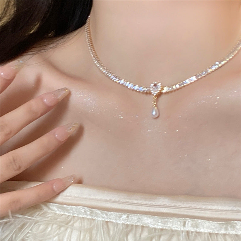 Audrey Hepburn Style Zircon Necklace