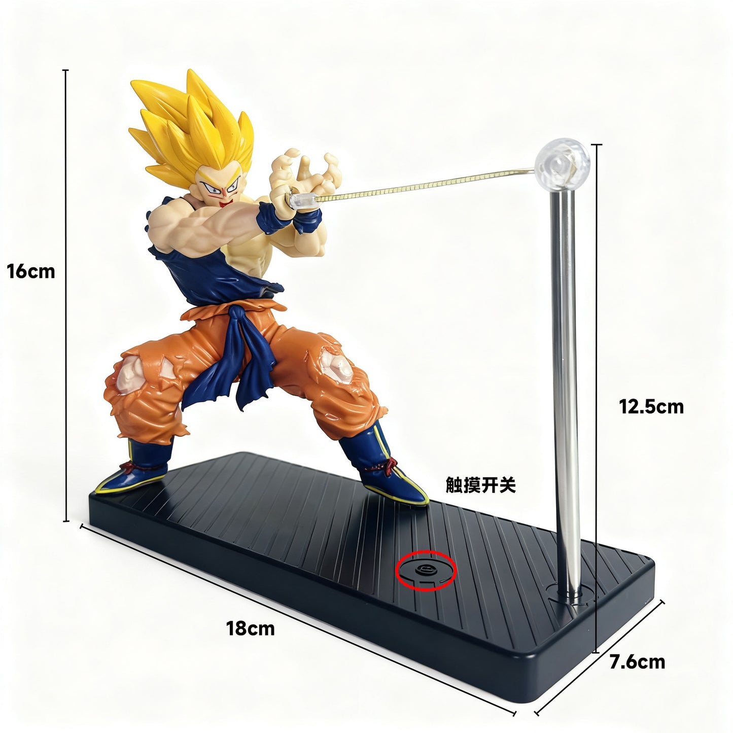 Dragon Ball Kamehameha Goku Energy Blast Night Light