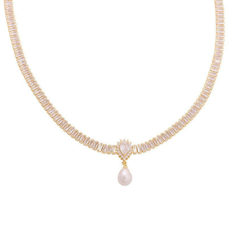 Audrey Hepburn Style Zircon Necklace